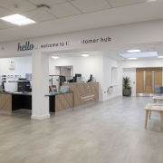Interior view of the refurbished Police and Community Hub